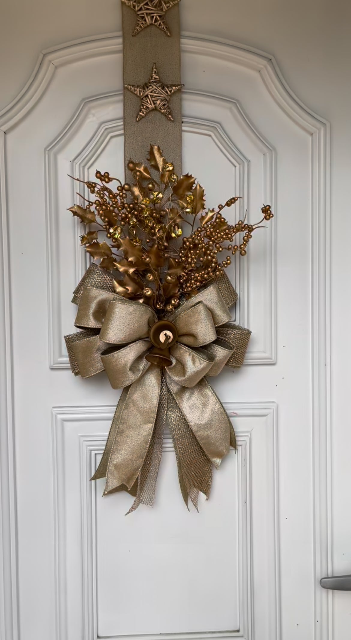 Escapulário Natalino Dourado Champagne