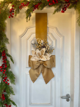 Escapulário De Natal Veludo Dourado