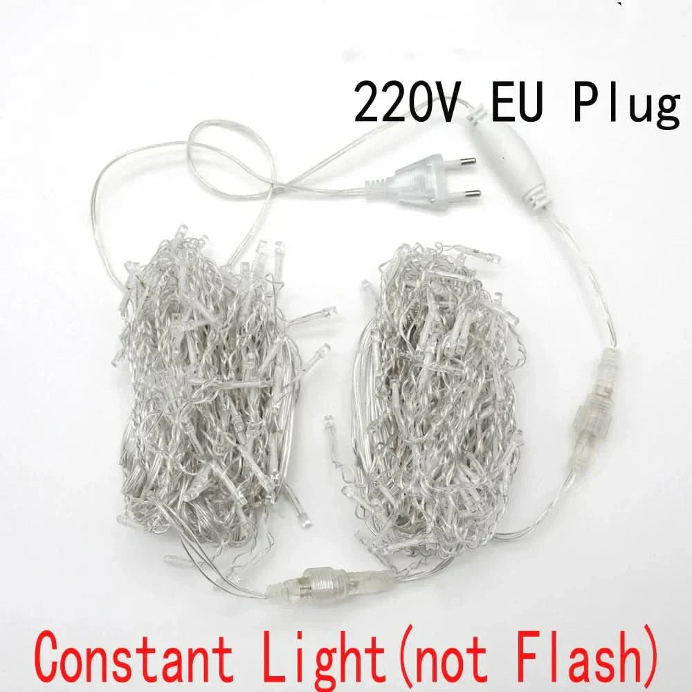 Cortina de Luzes LED Natalinas – Encanto e Magia para sua Casa