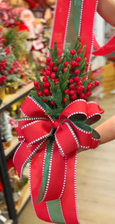 Escapulário Natalino Vermelho e Verde