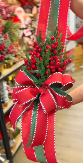 Escapulário Natalino Vermelho e Verde